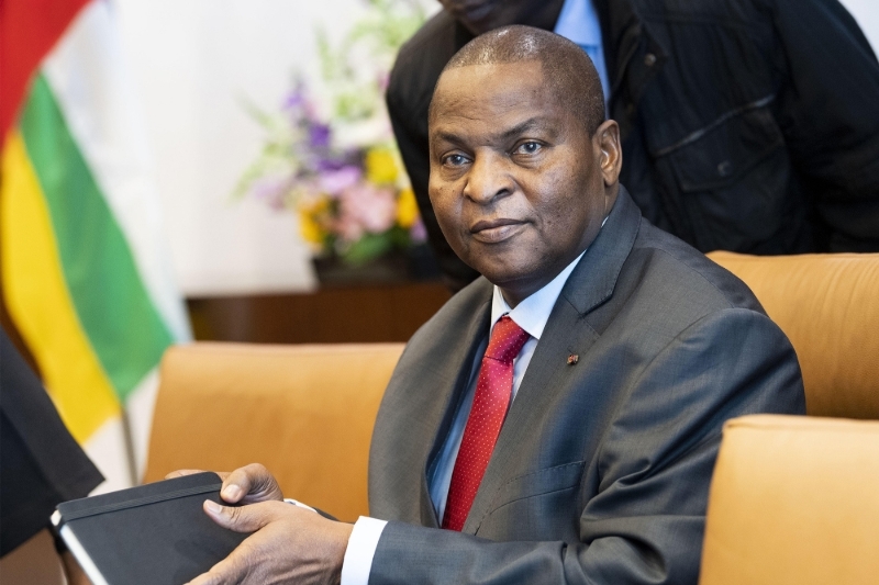 Central African President Faustin-Archange Touadera.