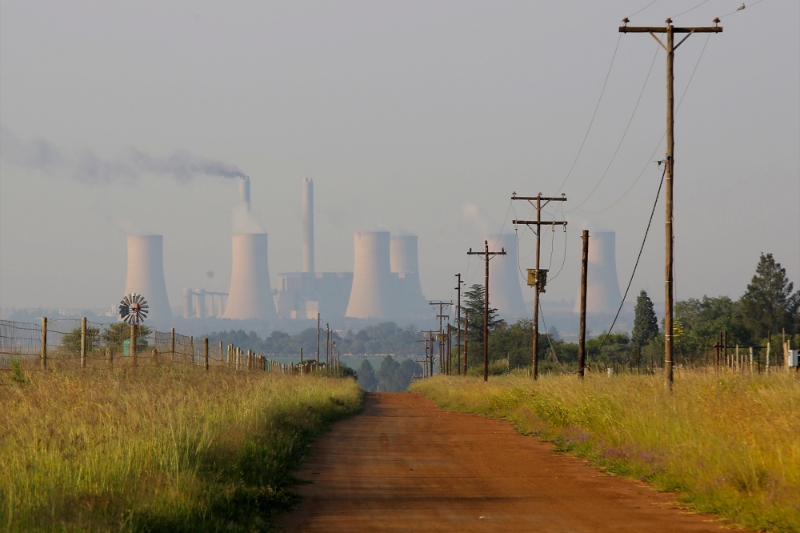 The Lethabo coal fired power station run by Eskom in Johannesburg.