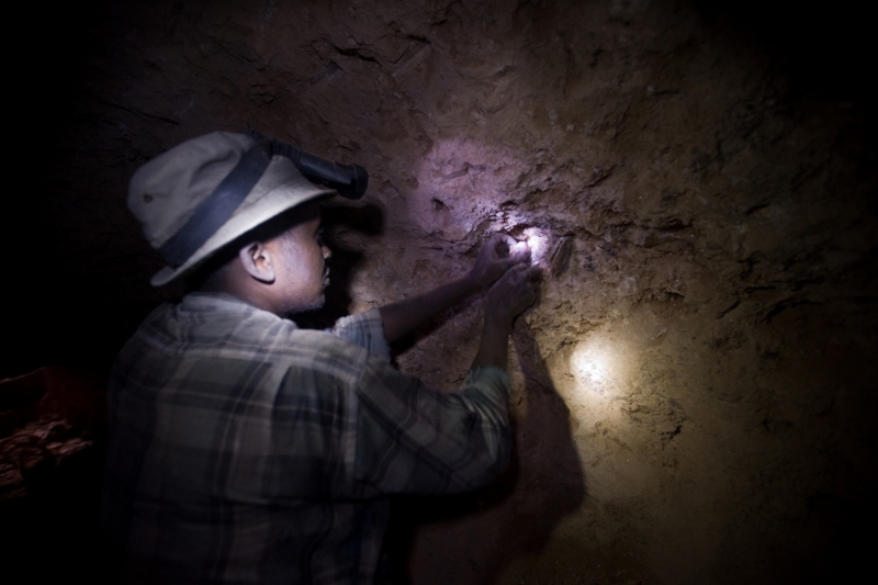A tanzanite mine in Mirerani, northern Tanzania.