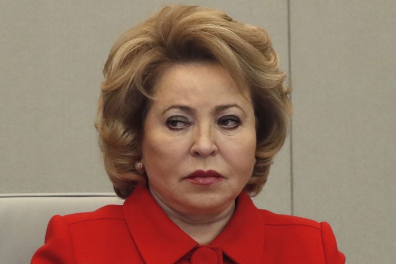 Valentina Matvienko, President of the Council of the Russian Federation.