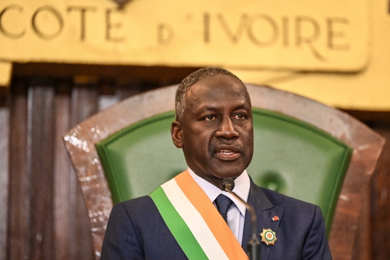 The new president of Ivory Coast's national assembly Adama Bictogo