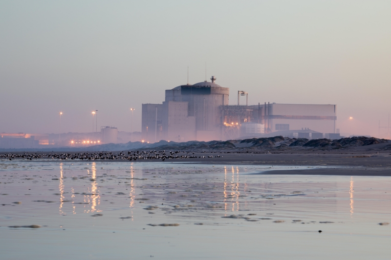 Mist over Nuclear power station, Koeberg, Western Cape, South Africa.