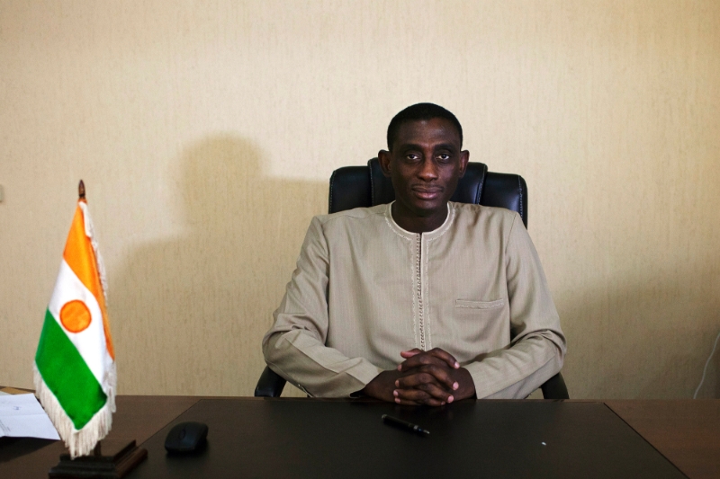 Omar Hamidou Tchiana in September 2013 when he was Niger's Mining Minister.