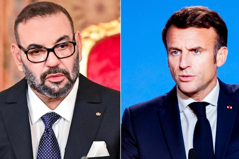 Mohammed VI and Emmanuel Macron.