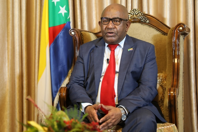 Comorian president Azali Assoumani.