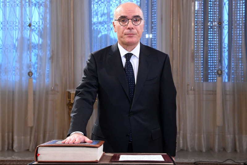 The new minister of foreign affairs, Nabil Ammar, sworn in on 7 February 2023.