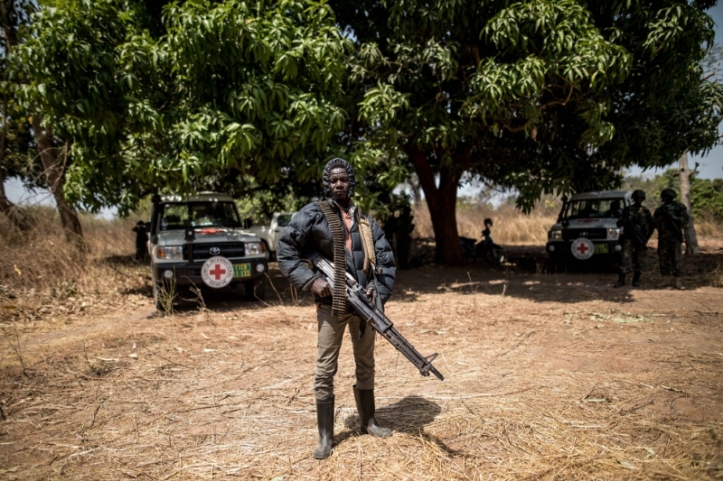 A separatist belonging to the Movement of Democratic Forces of Casamance (MFDC) at Baipal, in Gambia, on the 14th of February 2022.
