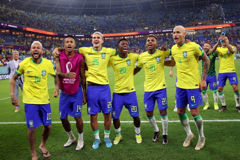 Brazilian internationasl Neymar, Eder Militao, Pedro, Vinicius Junior, Rodrygo and Richarlison.