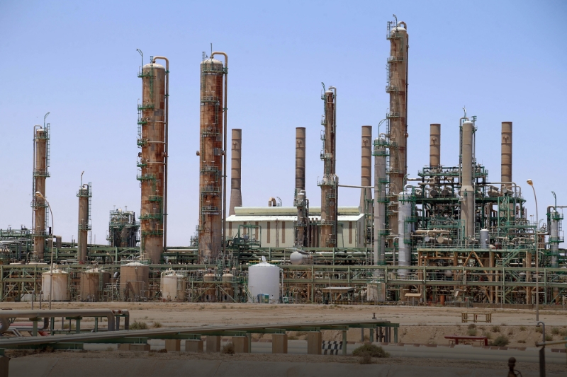 An oil refinery in Libya's northern town of Ras Lanuf, in June 2020.