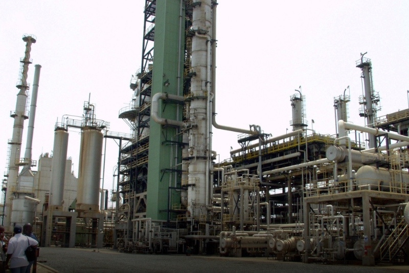 The Tema oil refinery near Ghana's capital Accra.
