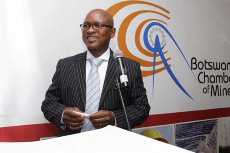 Montwedi Mphathi, President of the Botswana Chamber of Mines.