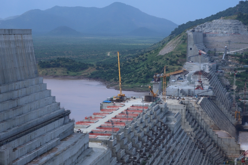 The site of the Grand Ethiopian Renaissance Dam.