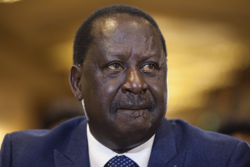 Former Kenyan opposition leader Raila Odinga.
