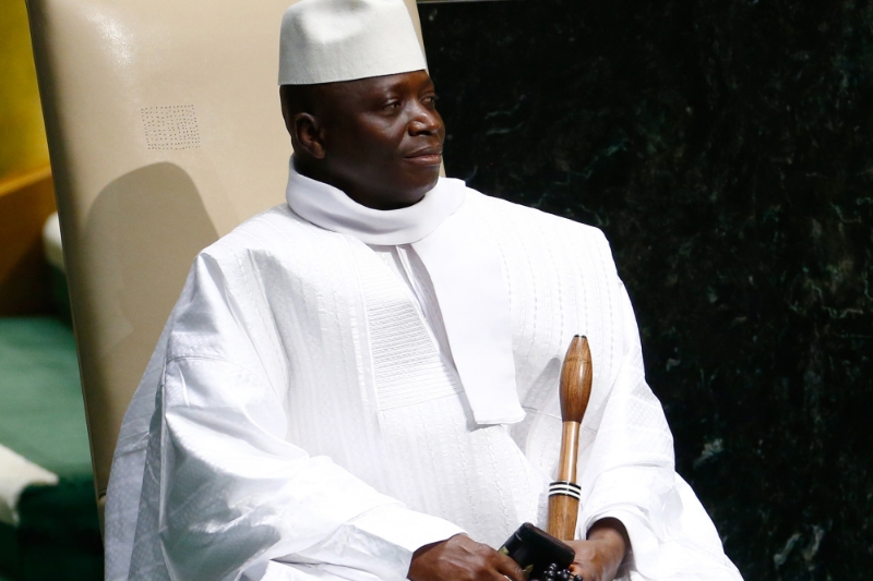 Former President of the Republic of Gambia Yahya Jammeh.