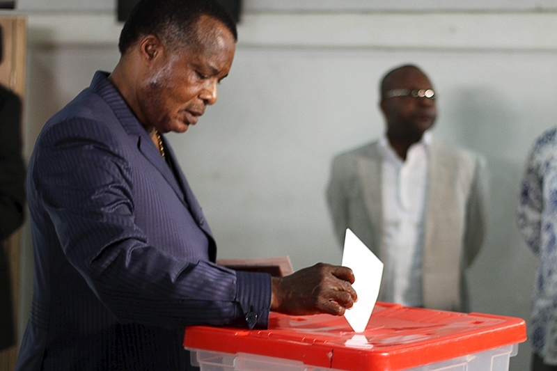 Congolese President Denis Sassou Nguesso is seeking his fourth term.