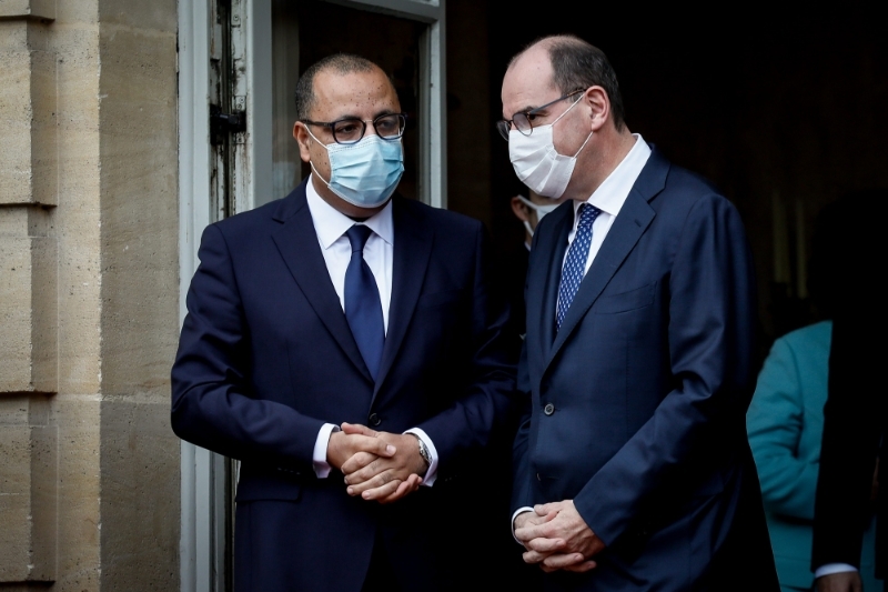 Prime Minister Hichem Mechichi's visit to Paris to meet his French counterpart Jean Castex on 14 December.