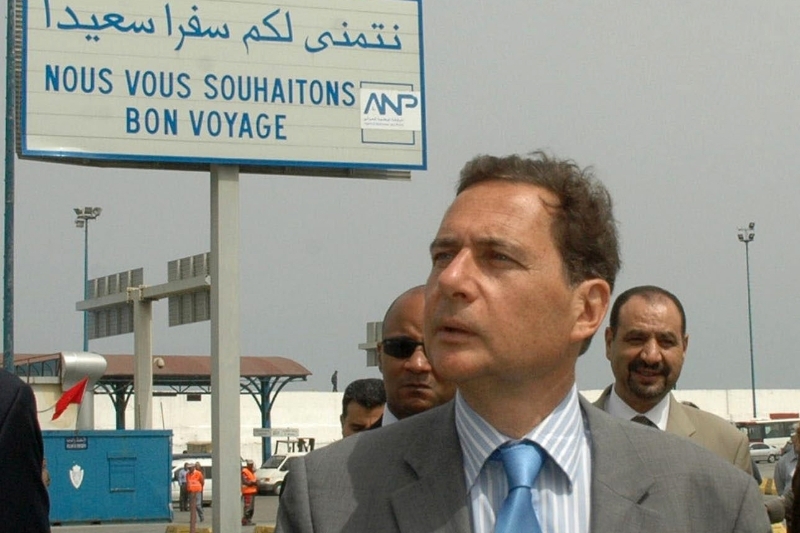 Eric Besson, then Minister of Immigration, Integration, National Identity and Solidarity Development, during a visit to Tangier in 2010.