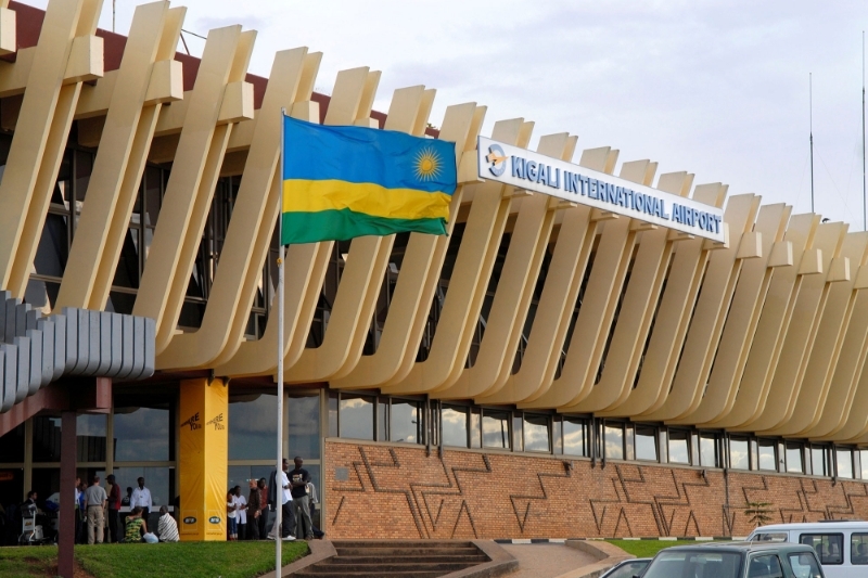 Kigali international airport.