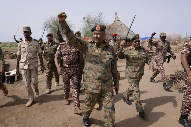 General Abdel Fattah al-Burhan, chairman of Sudan's Sovereign Council and commander of the army, in Khartoum on 27 June 2022.