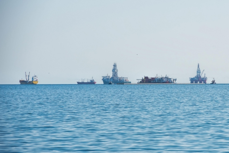 Rigs located on the Namibian offshore.
