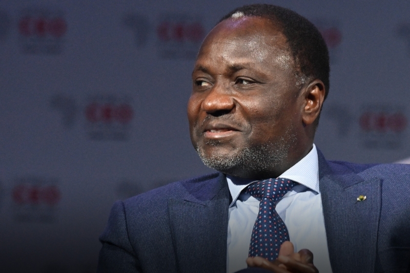 Mamadou Sangafowa Coulibaly, Ivory Coast's minister of mines, petrol and anergy in June 2022 in Abidjan.