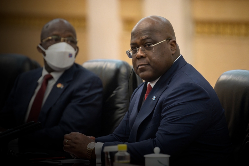 Congolese president Félix Tshisekedi in Beijing on 26 May 2023.