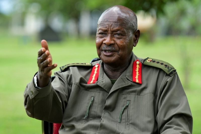 Uganda's President Yoweri Museveni, in 2021.