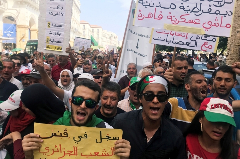 A protest in Algiers, September 10.