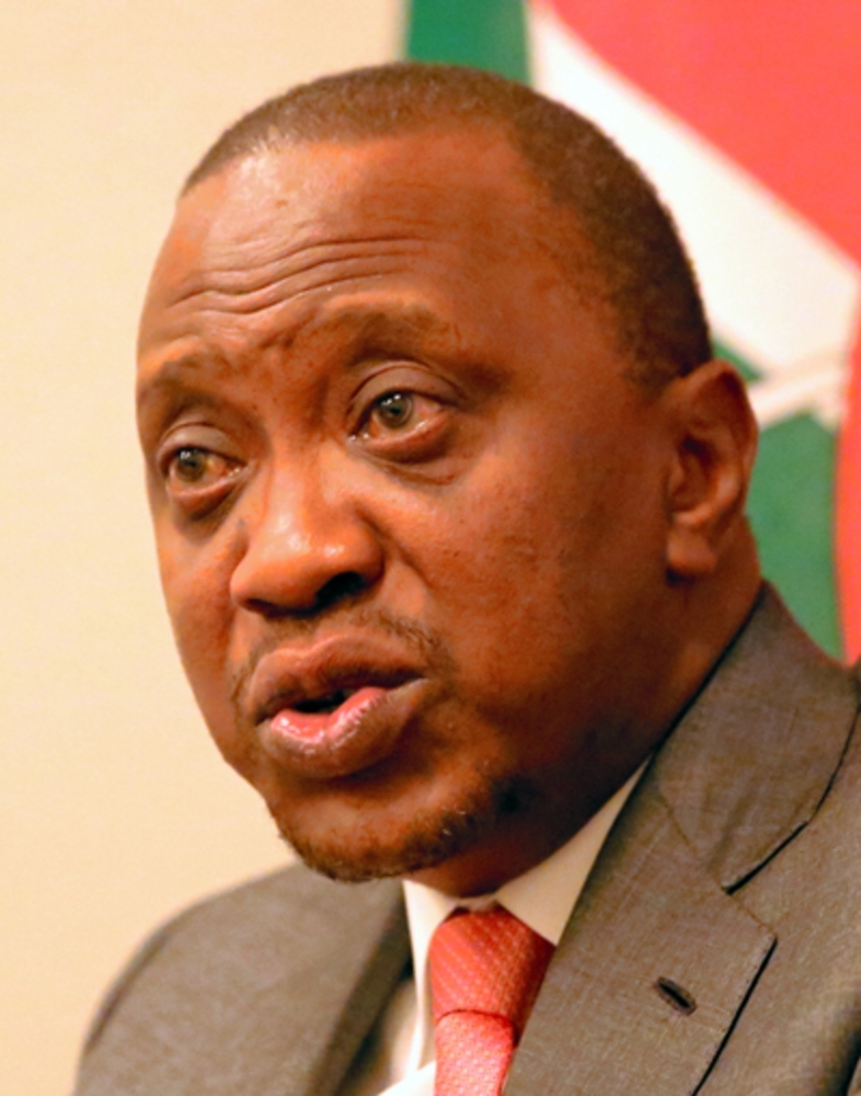 Kenyatta is standing for a second term in office in August.