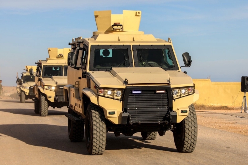 The LNA's 106th Brigade was able to take delivery of four Terrier LT-79 armoured troop carriers.