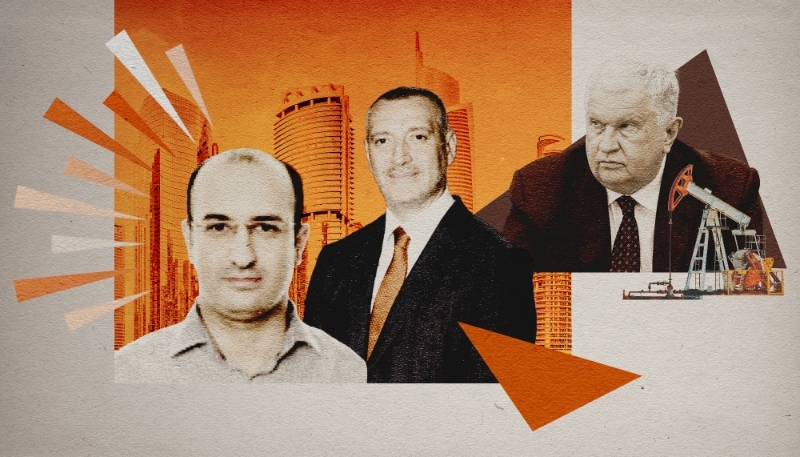 From left to right: Coral's founder, Azerbaijani Tahir Garayev, his compatriot Ahmed Karimov and the head of the Rosneft group, Igor Setchine.