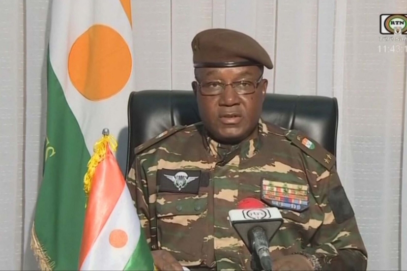 Le général putschiste Abdourahmane Tchiani, qui s'est proclamé 'président de la transition' au Niger.