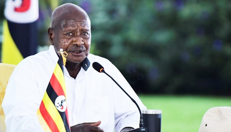 President Yoweri Museveni in Entebbe, Uganda on 18 January, 2024.