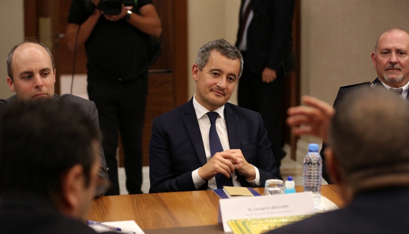 Gérald Darmanin, French Minister of the Interior, in Algiers, Algeria on 9 October 2022. 