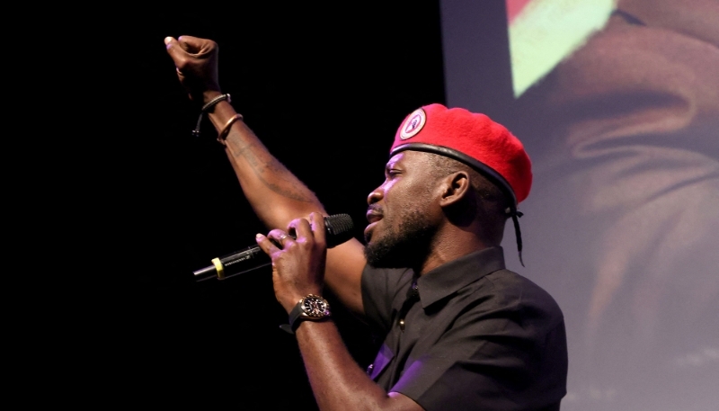 Bobi Wine onstage on 25 July 2023 in Beverly Hills, California.