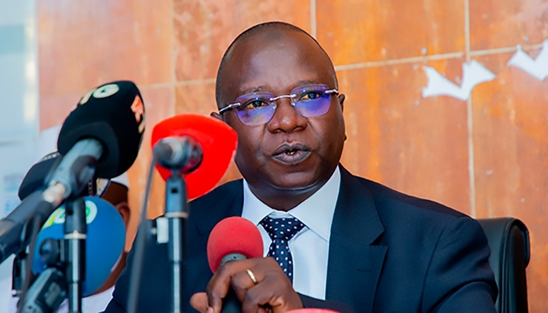 New mines minister Bouna Sylla on 14 March 2024.