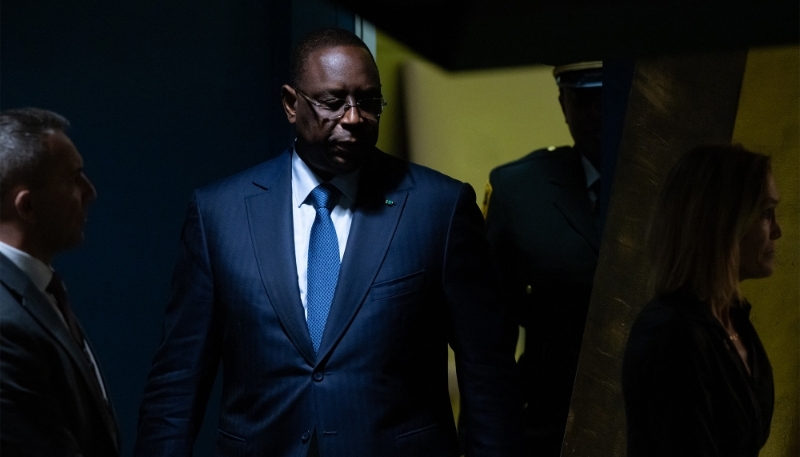 Senegalese president Macky Sall at UN headquarters in New York on 19 September 2023.