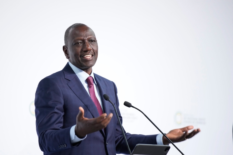 President of Kenya William Ruto speaks during a joint press conference at the end of the New Global Financial Pact Summit, Paris, France, on 23 June 2023. 