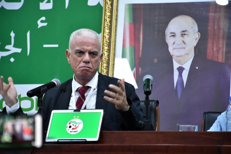 The former president of the Algerian Football Federation (FAF), Djahid Zefizef, in July 2022.