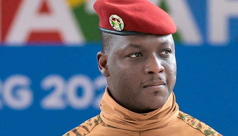 Ibrahim Traoré, President of Burkina Faso's transitional government.