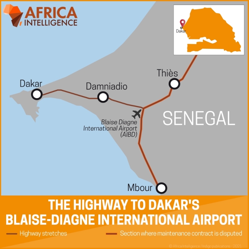 The highway to Dakar's Blaise-Diagne International Airport