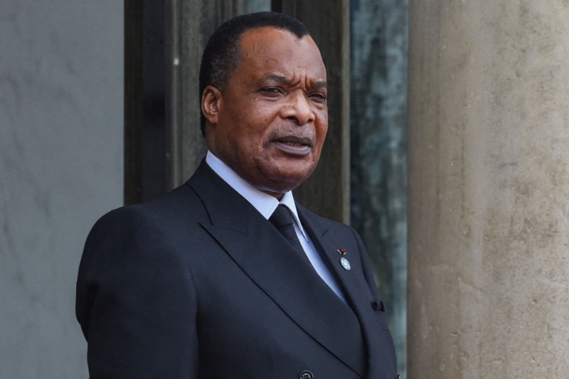 Congolese president Denis Sassou Nguesso.