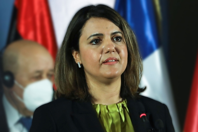 Libyan Foreign Minister Najla Al Mangoush.