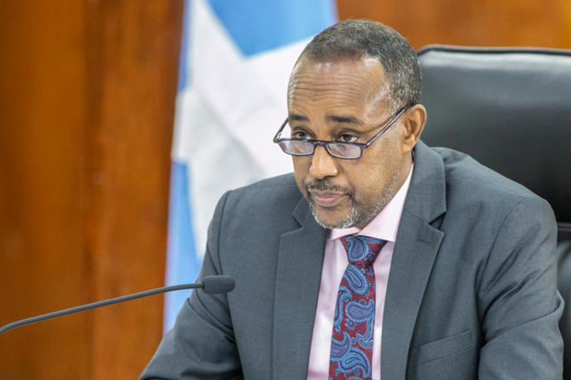 Somalian Prime Minister Mohamed Hussein Roble.