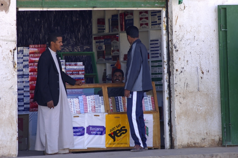 A tobacco shop in Oubari, Libya.