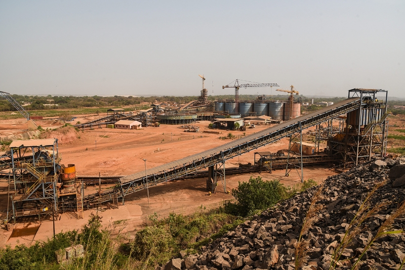 The Morila gold mine, situated in the Sikasso Region of Mali (South).