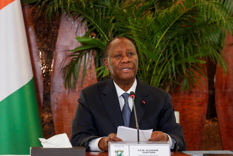 Ivory Coast's President Alassane Ouattara