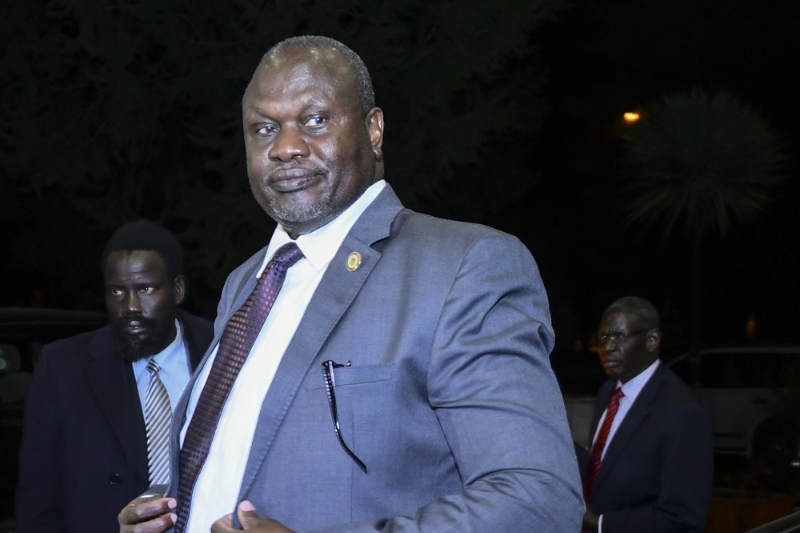 South Sudan vice president Riek Machar, leader of the Sudan People's Liberation Movement In Opposition.