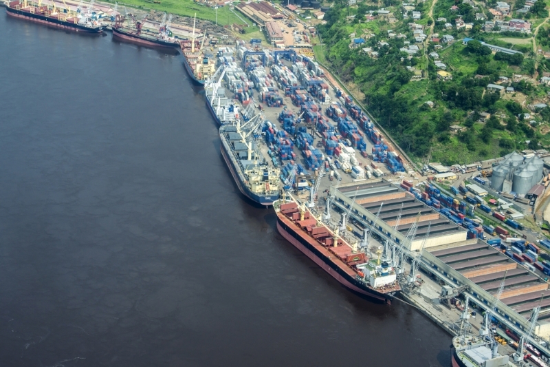 The port of Matadi in the DRC is managed by the Société congolaise des transports et des ports (SCTP).