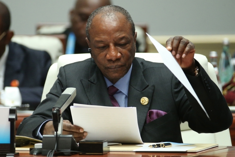 Guinea's deposed president Alpha Condé, in 2017.